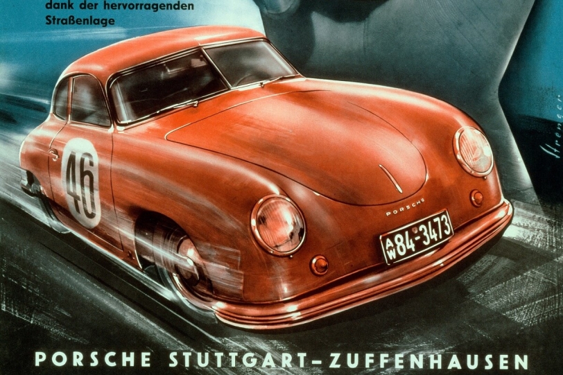 Porsche二十世紀速度藝術：來自Erich Strenger賽車海報