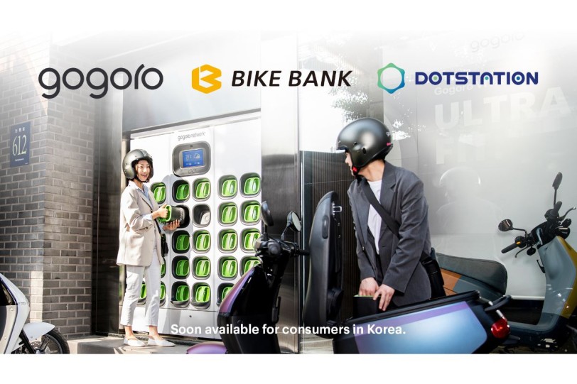 Gogoro 深化與韓國 Bikebank 合作 Dotstation 於韓國八大城市  導入電動機車與電池交換服務　