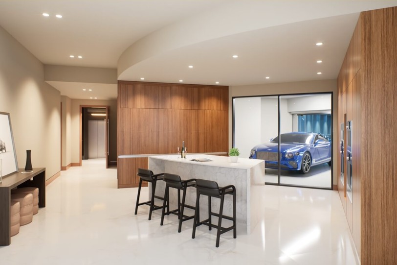 Bentley Residences將配置「Dezervator」車輛電梯，每套公寓最多可容納四輛車