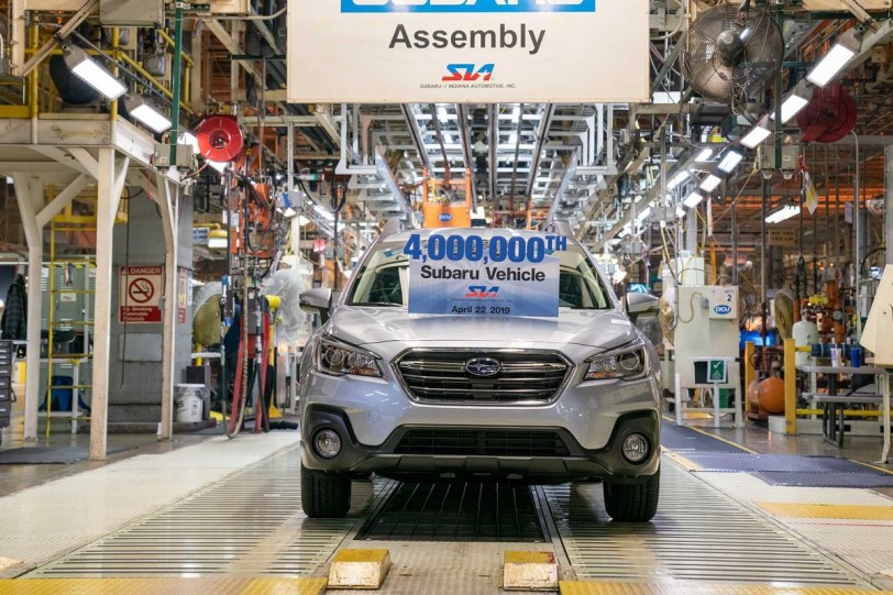Subaru歡慶在美國製造的第400萬輛汽車