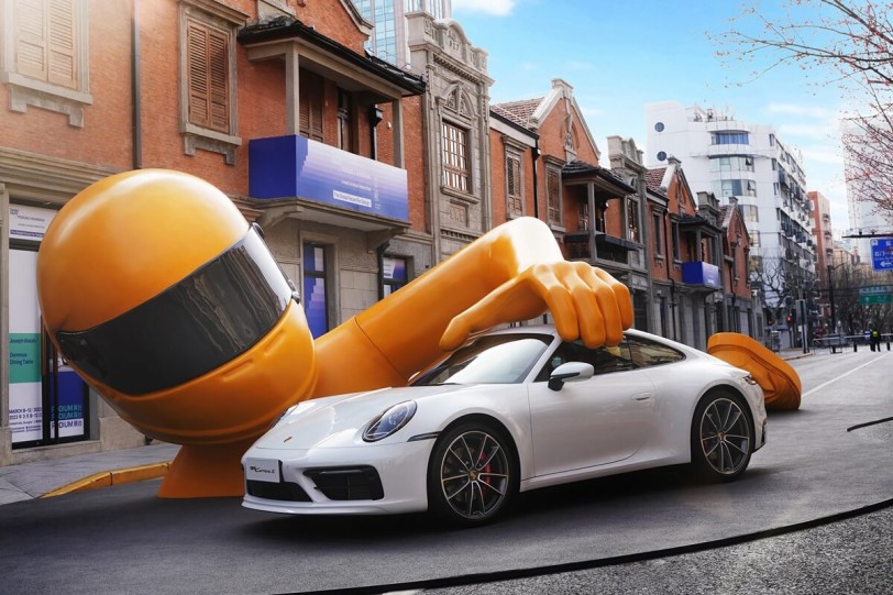 Porsche大獲好評的裝置藝術「Dream Big.」現身上海