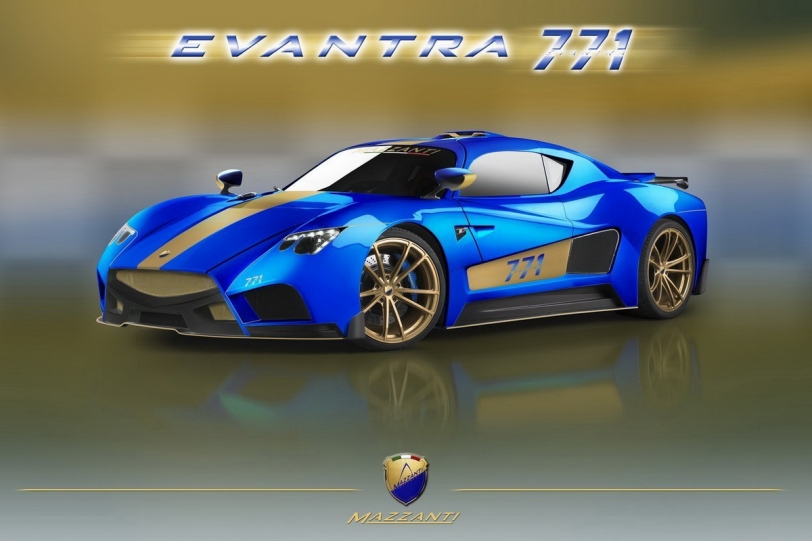 Mazzanti Evantra 771狂暴超跑，搭載7.0L自然進氣V8引擎