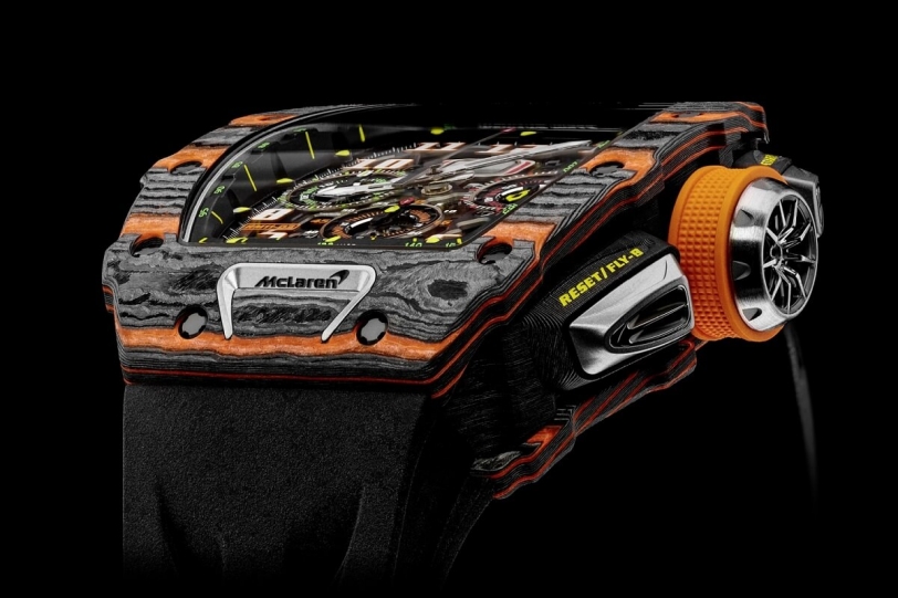 不僅有令人撼動的超跑，McLaren在日內瓦車展也發表了與Richard Mille合作的腕錶