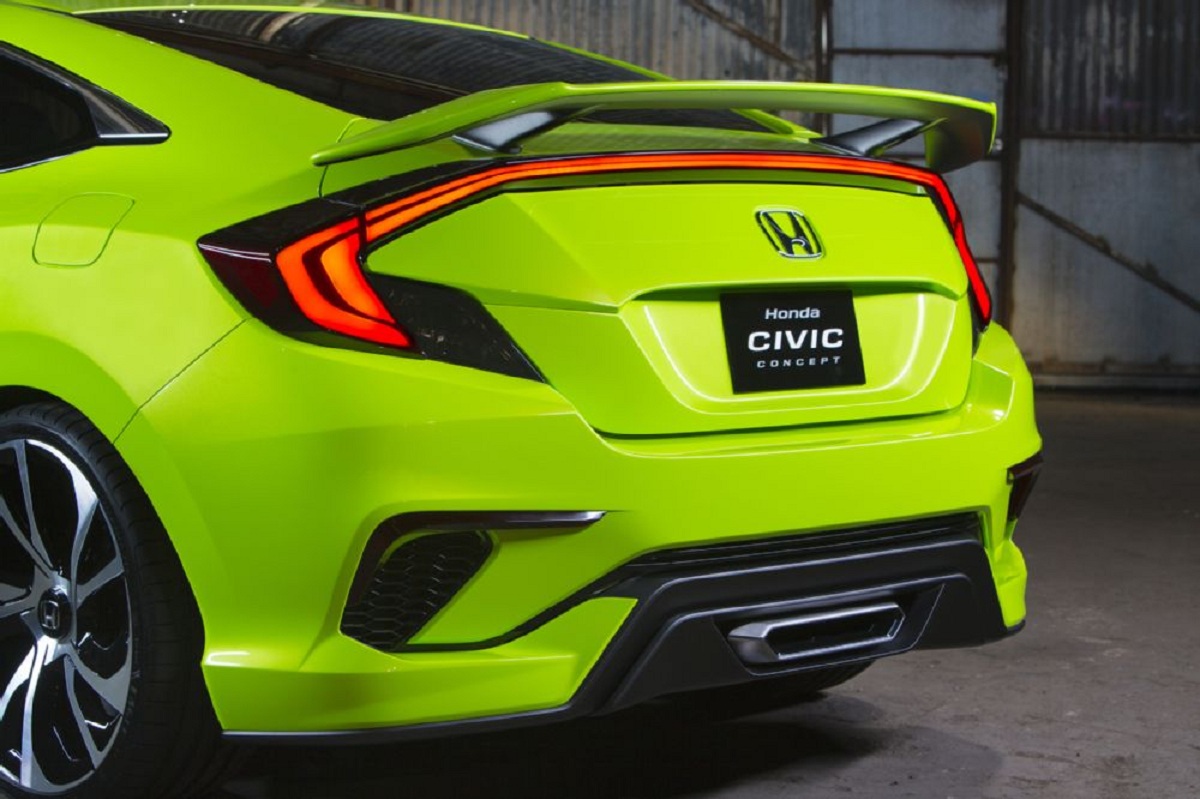 honda civic concept rear side end