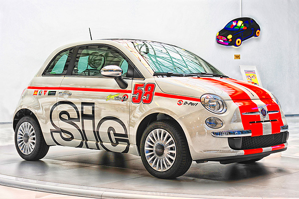 車市新聞 悼念simoncelli Fiat 500 58 Sic特式車為慈善而造 Carstuff 人車事