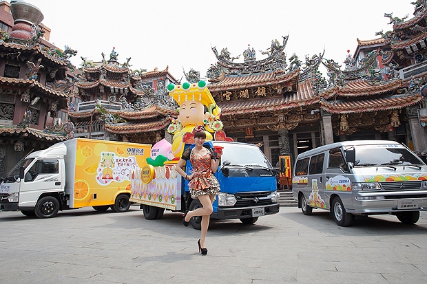 首度與鎮瀾宮聯手，中華新達打造史上最大號奶油蛋糕車