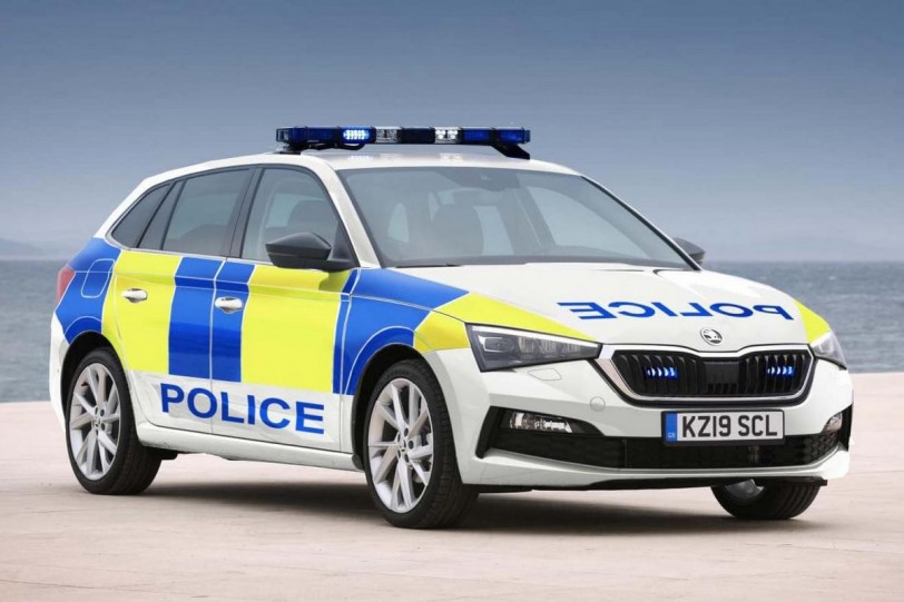Skoda全新掀背車Scala加入英國警車執法行列！