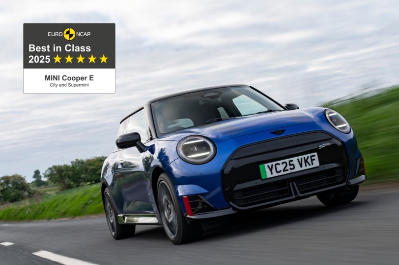 MINI Cooper Electric榮獲Euro NCAP 2025年最佳同級大獎