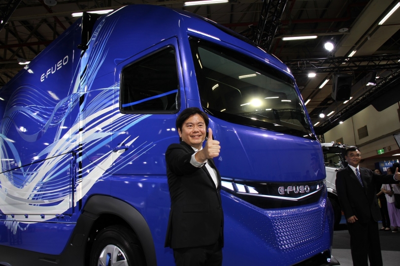 造價近億台幣！純電概念重卡E-Fuso Vision One成為全場焦點