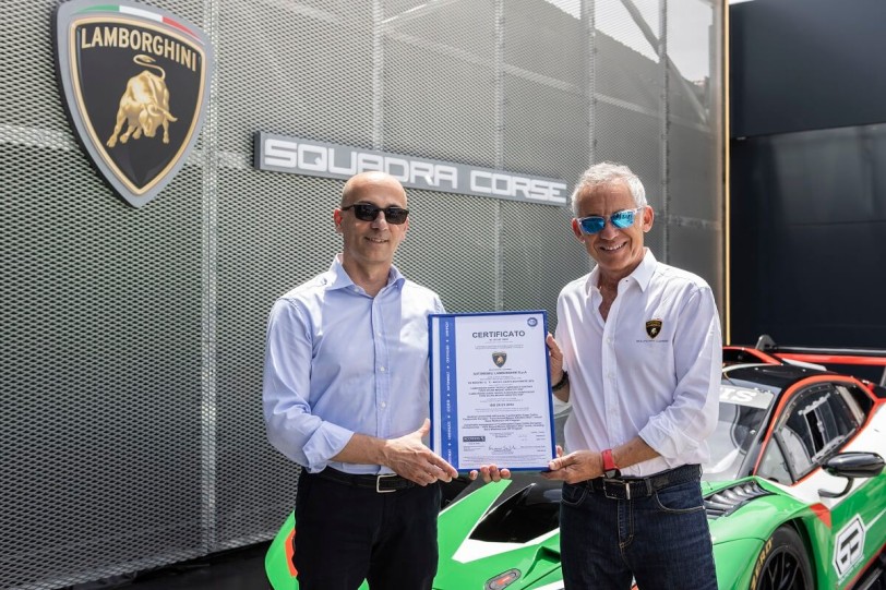 Lamborghini Squadra Corse獲得ISO 20121可持續性環保認證