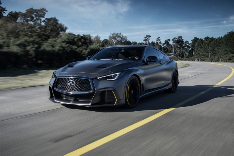 2018巴黎車展：F1技術的高性能油電，Infiniti Q60 Project Black S身懷563hp