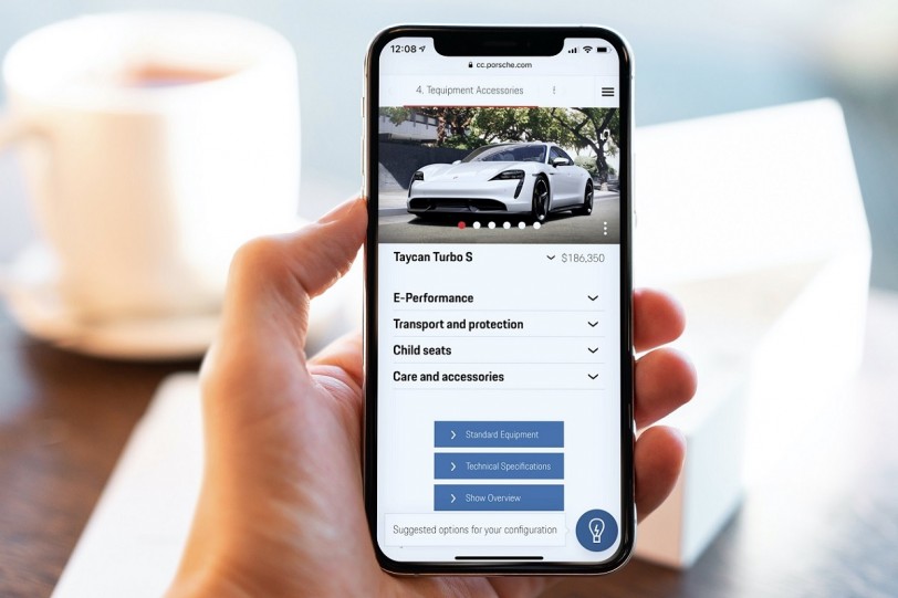 Porsche新車配置程式新增AI人工智慧推薦引擎