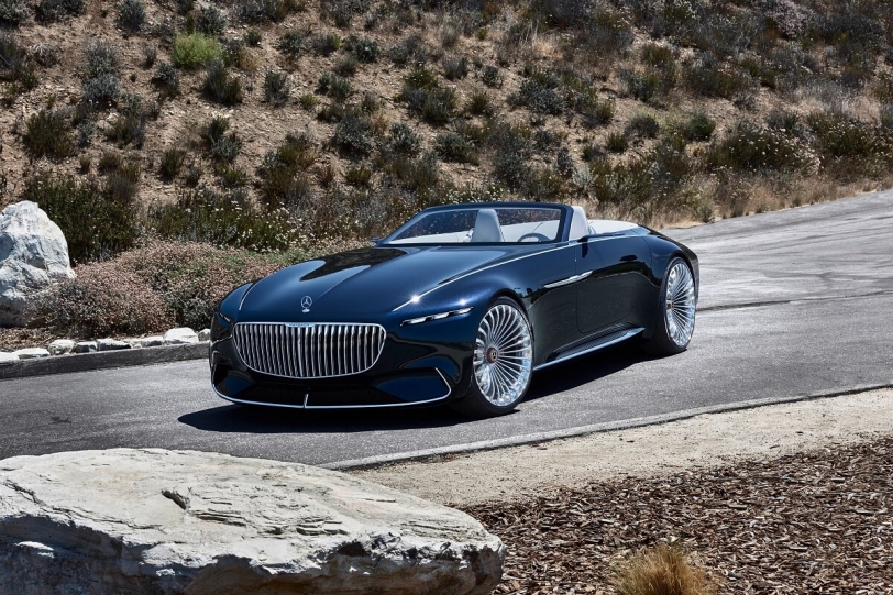 奢華的概念豈少得了開蓬！Vision Mercedes-Maybach 6 Cabriolet現身圓石灘