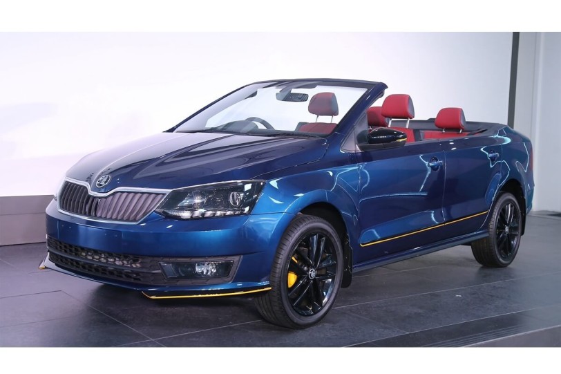 Skoda在印度首次亮相學生設計的概念車：Rapid Cabriolet