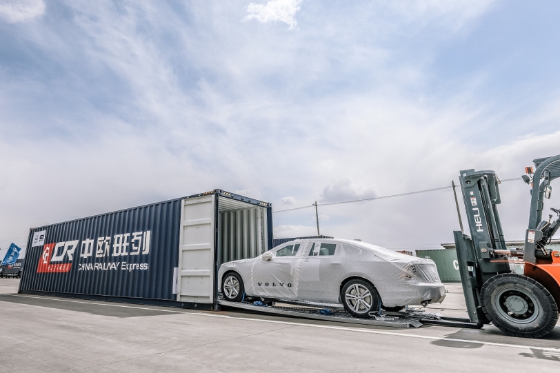 S90搭火車直達歐洲！Volvo成為中國一帶一路首家受益車廠