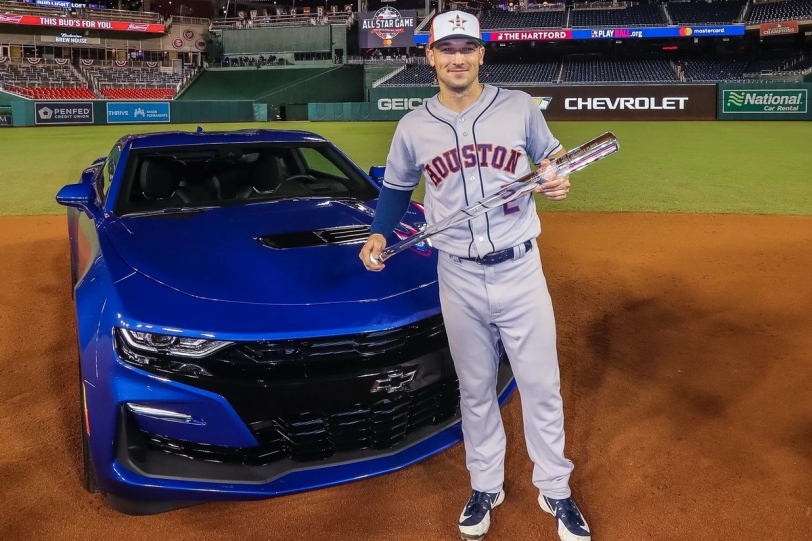 致勝轟價值3.8萬美元！MLB明星賽MVP布瑞格曼爽賺Chevrolet Camaro SS