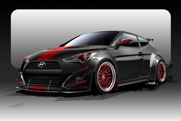 Hyundai五百匹魔獸Veloster Turbo R 將於美國SEMA秀亮相