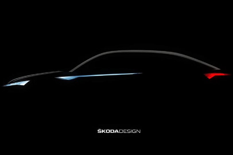 Skoda公佈新型運動SUV-coupe的局部車身線條示意圖