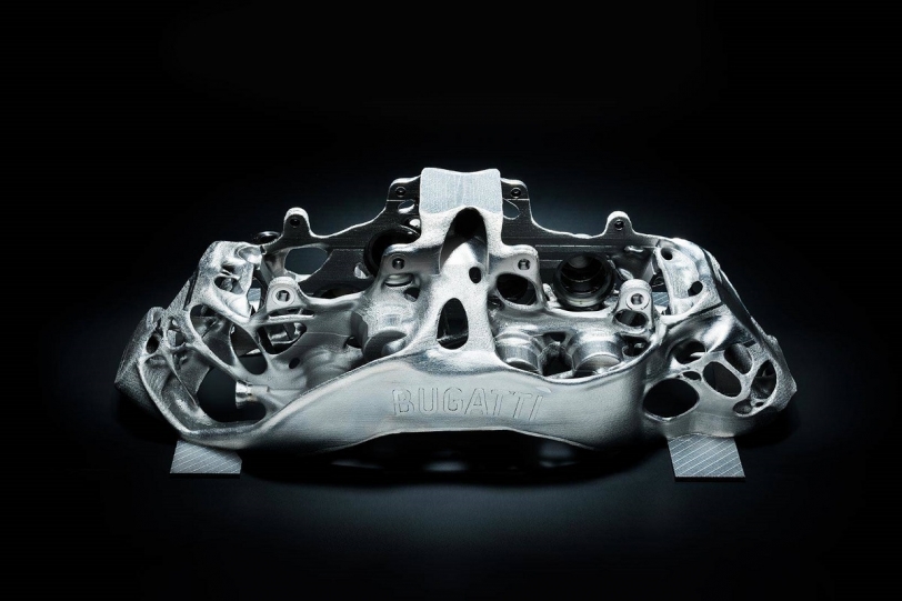 Bugatti經由3D列印 製作出全世界最大的鈦合金煞車卡鉗
