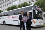 和泰號捐血車駛向高雄,和泰汽車連續7年捐贈大型捐血車