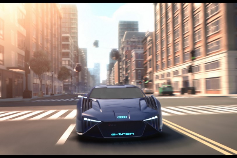 Audi虛擬概念車RSQ e-tron將現身好萊塢動畫電影《變身特務》