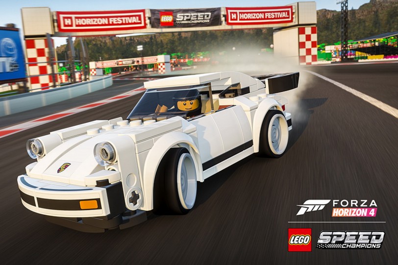 LEGO版Porsche 911 Turbo 3.0飆進賽車電玩《Forza Horizon 4》