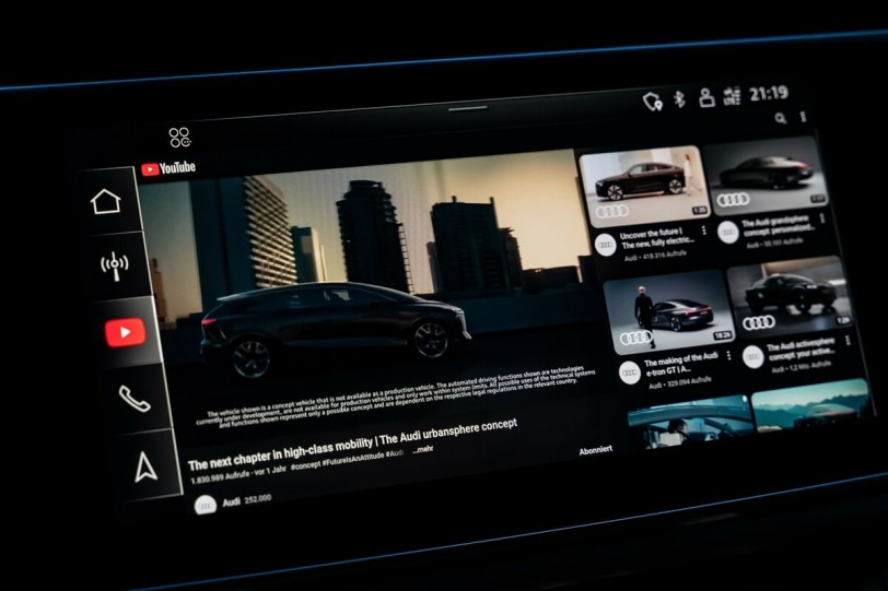 Audi開始將YouTube集成到各車型中