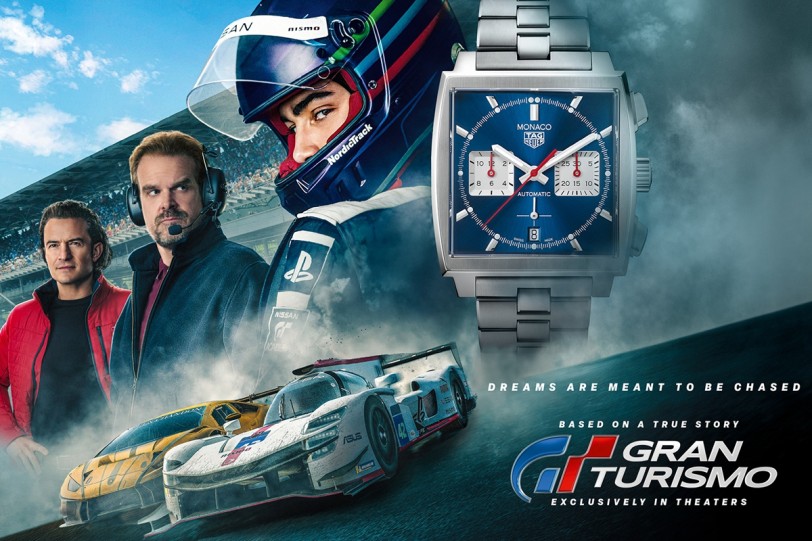 TAG Heuer Monaco計時腕錶登上電影《GT：跨界玩家》8/23正式上映