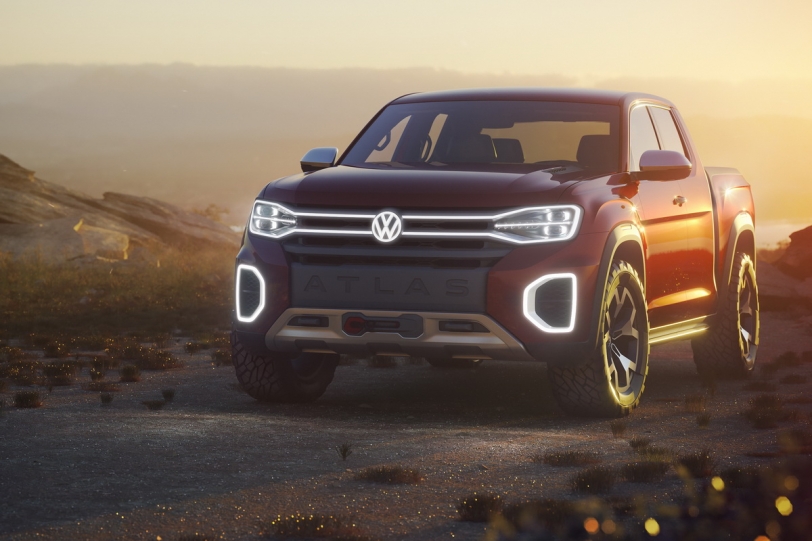 2018紐約車展：美國市場獨缺這塊，Volkswagen Atlas Tanoak皮卡概念車試水溫