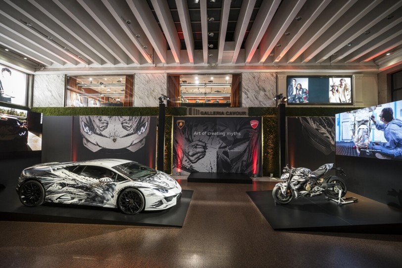Lamborghini與Ducati聯手慶祝Paolo Troilo的「指繪」藝術