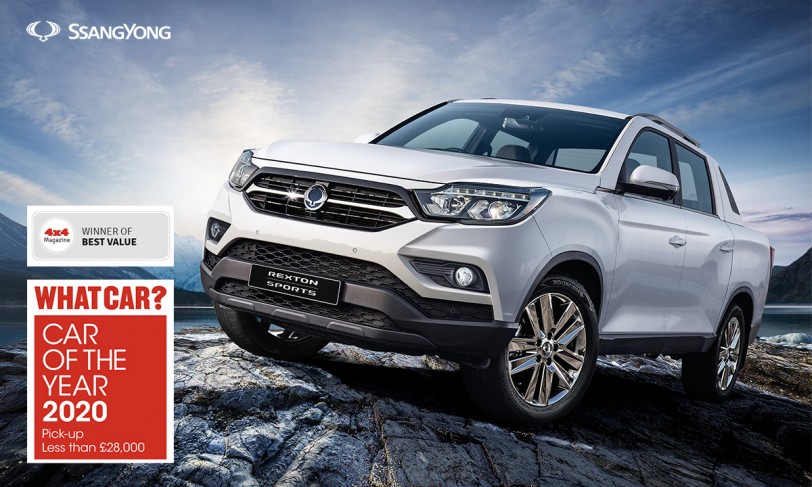 SsangYong Rexton Sports 蟬聯英國權威汽車媒體《4X4 Magazine》與《What CAR?》年度風雲皮卡雙料冠軍！