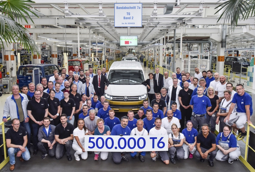 VVCV 部門再創里程碑！ T6 Transporter車系第50萬輛於六月出廠