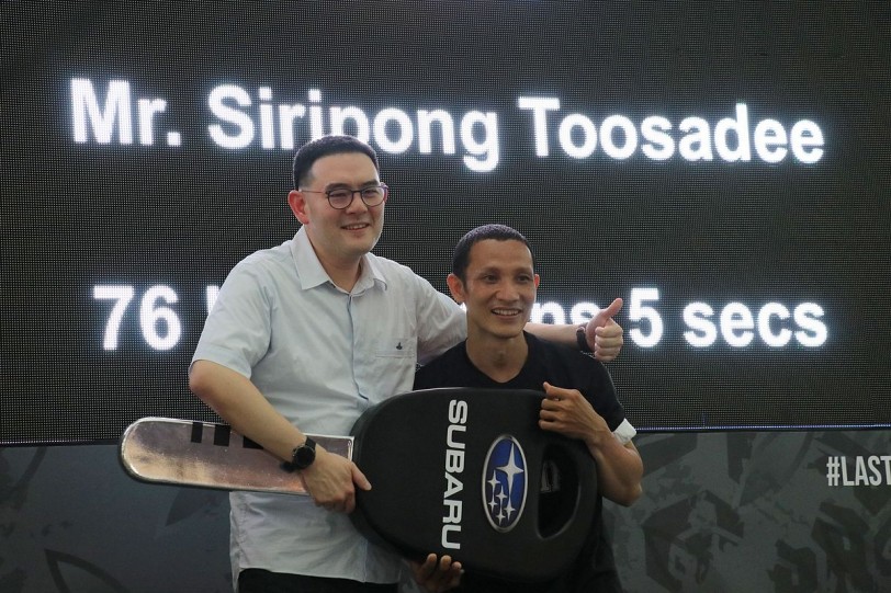 2019 Subaru堅手到底總決賽冠軍出爐，泰國選手Siripong Toosadee以76小時55分稱王
