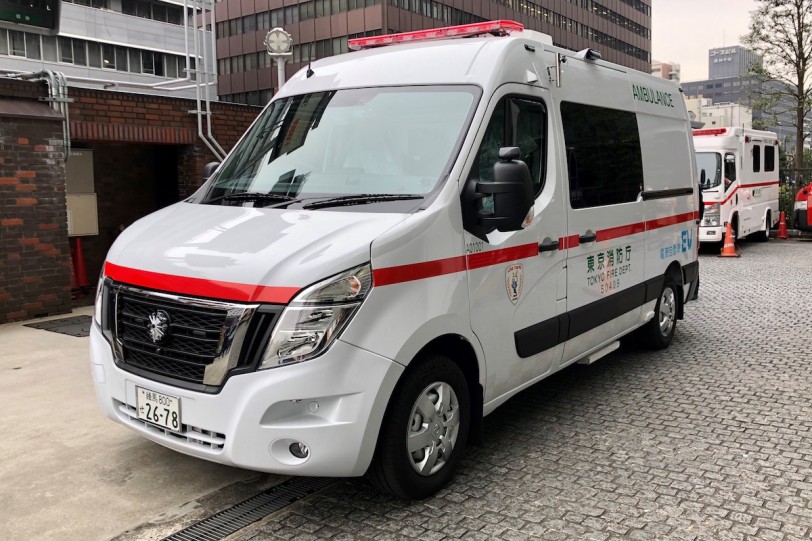 實現零排放願景,Nissan 純電救護用車 NV400 Paramedic EV 於東京消防署開始運營
