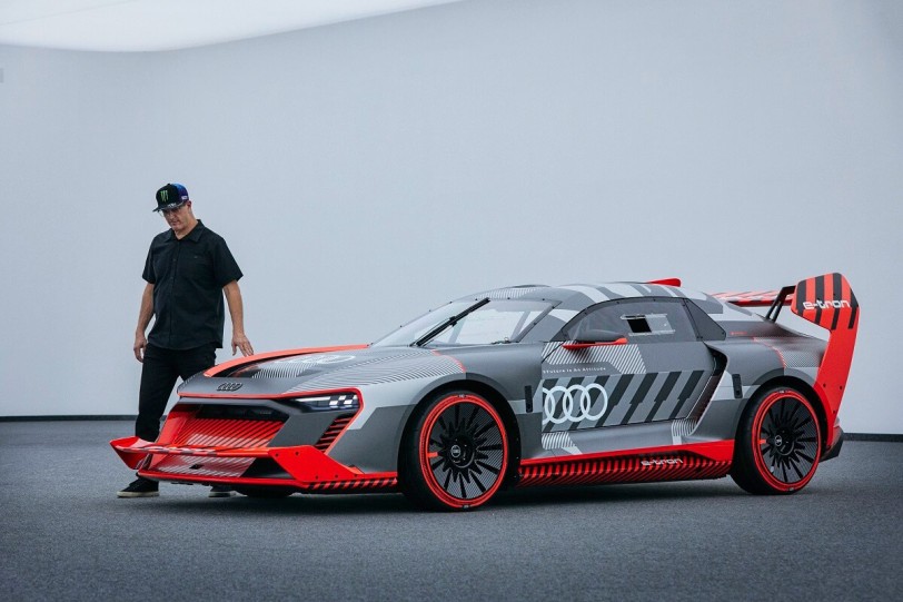 這是Ken Block的全新Gymkhana電動賽車：Audi S1 Hoonitron