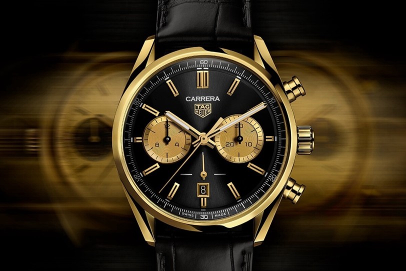 優雅黑金致敬經典賽車手「洗拿」！TAG Heuer頂級賽車錶Carrera計時腕錶強勢亮相