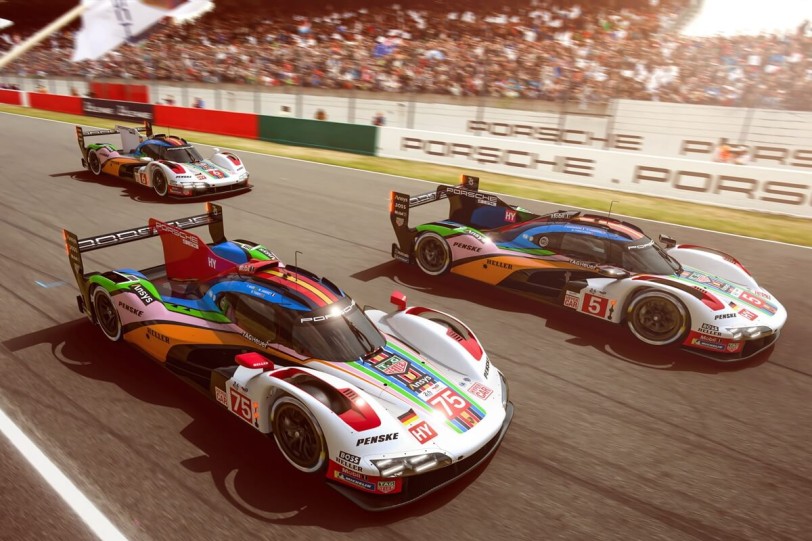 Porsche Penske Motorsport車隊派出三台繪有特別塗裝963賽車參加利曼24小時耐力賽
