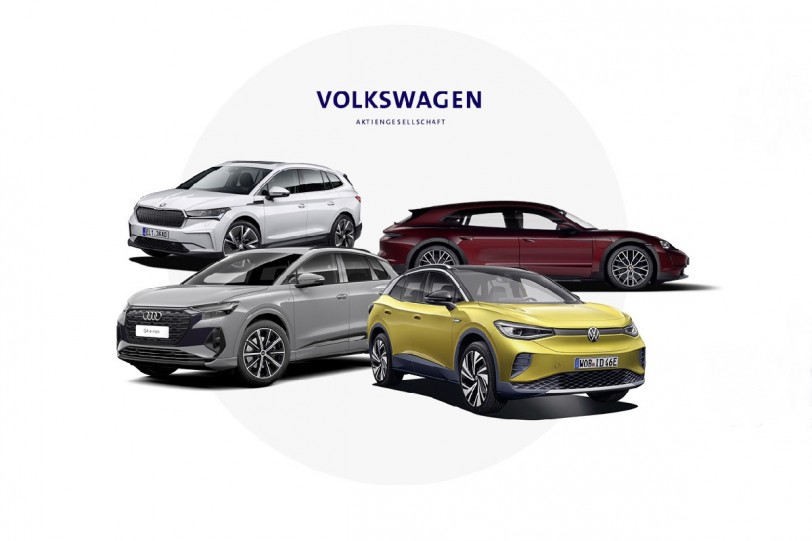 Volkswagen集團2021上半年各品牌純電動車總交付量翻倍