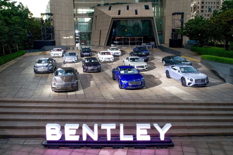 為品牌百周年慶典暖身，Bentley全新Continental GT首批抵台齊聚台北信義區！