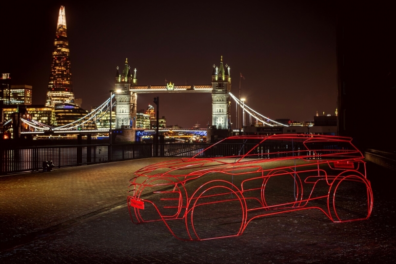 全新Range Rover Evoque即將推出！裝置藝術率先於倫敦演出