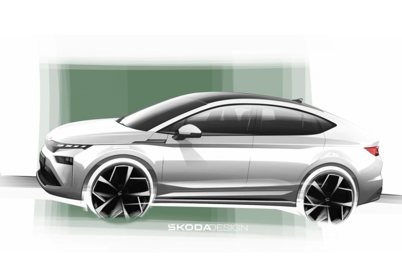 Skoda公佈小改款Enyaq外觀草圖