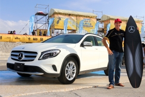 Mercedes-Benz品牌大使暨世界巨浪紀錄保持人 Garrett McNamara站台臺灣國際衝浪賽