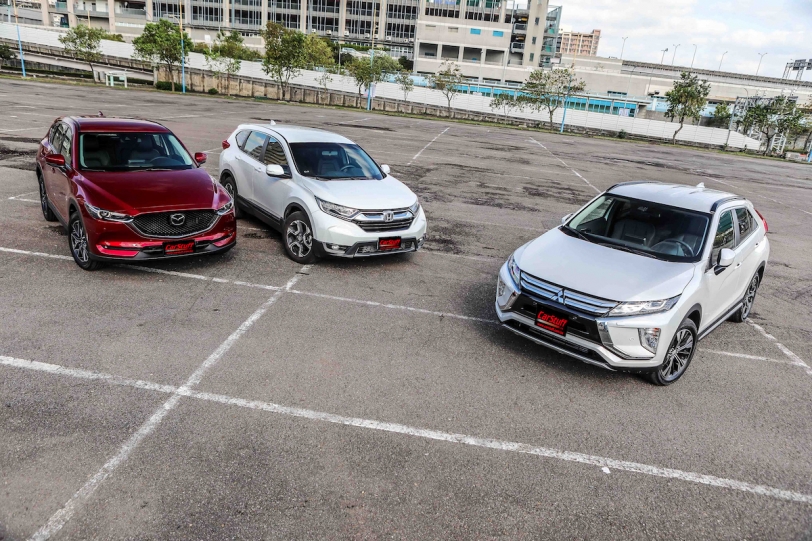 百萬級 SUV 宛如紅海,Mitsubishi Eclipse Cross、 Honda CR-V 與 Mazda CX-5 三大日系休旅車款直球對決!