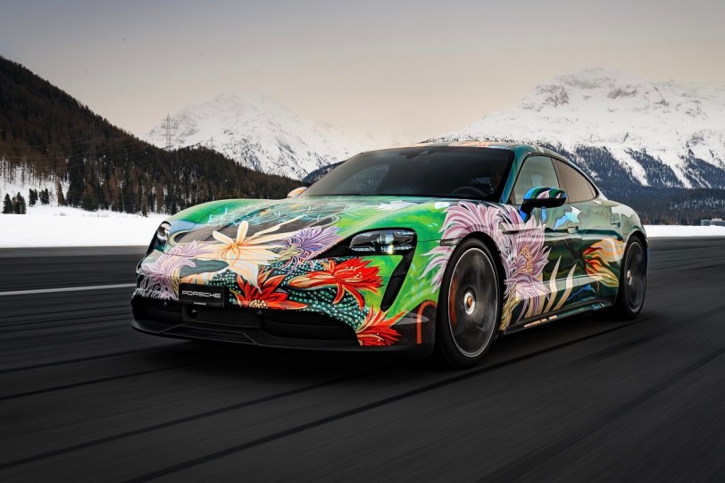 Porsche首款純電跑車藝術創作：Taycan Artcar 將作為COVID-19慈善公益進行拍賣