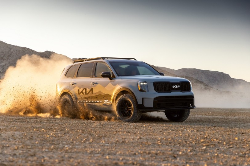 改造升級的Kia Telluride X-Pro為Rebelle Rally拉力賽做準備