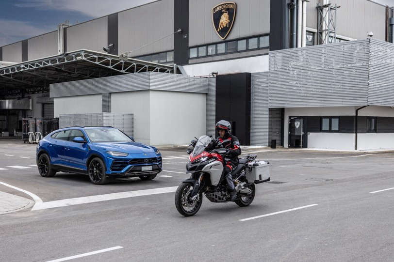 為維護道路安全，Lamborghini和Ducati共同打造創新的摩托車到汽車通信系統