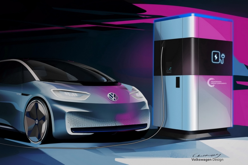 電動車未來生態！Volkswagen展演移動式快速概念充電站