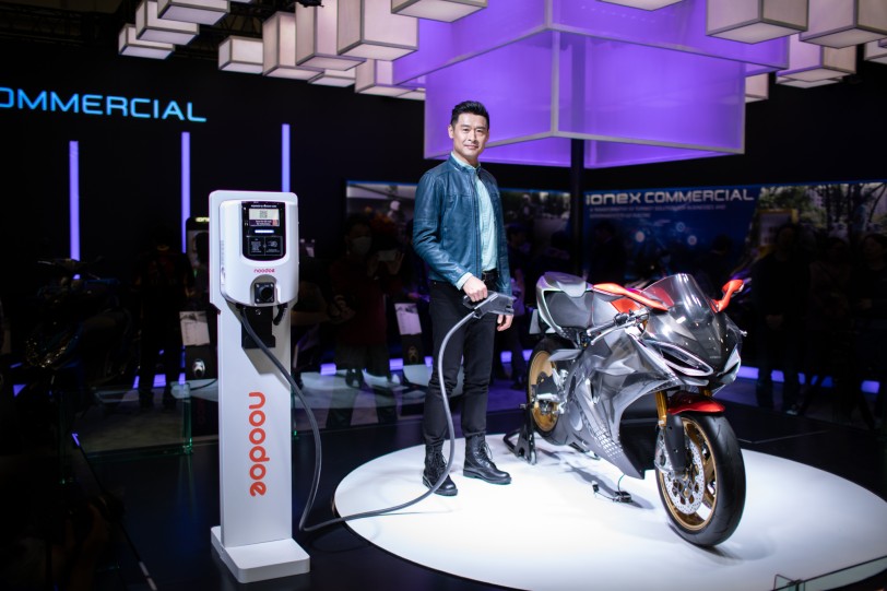 KYMCO 2019 東京摩托車展宣告 SuperNEX 重要開發進程 公開高功率智慧雲端充電裝置Noodoe EV OS！