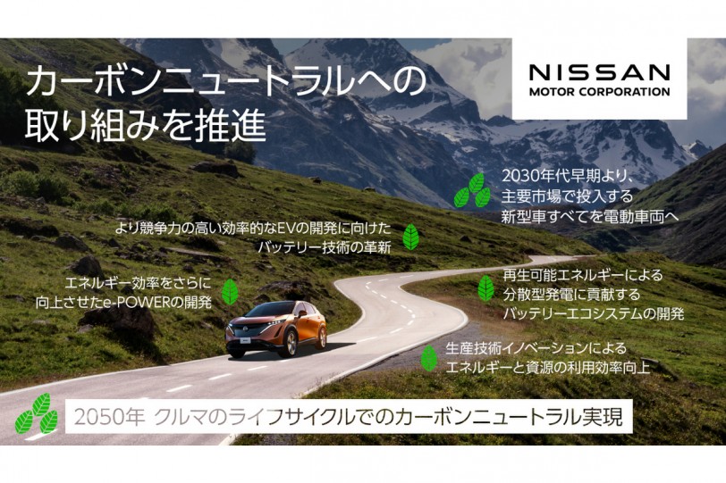 Nissan 公布自家「2050年碳中和」目標,2030年以前全球主要市場車型全面「電動化」