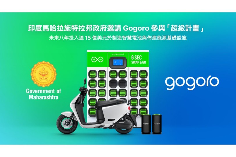 印度馬哈拉施特拉邦政府邀請 Gogoro 參與「超級計畫」 未來八年投入逾 15 億美元於製造智慧電池與佈建能源基礎設施